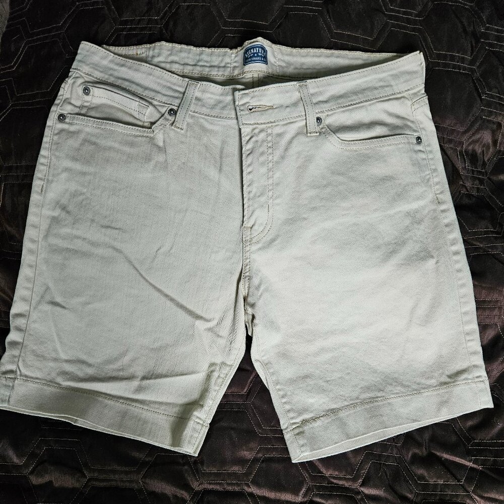 Levi's Signature 515 Classic Bermuda Denim Jeans Shorts 16 Tan